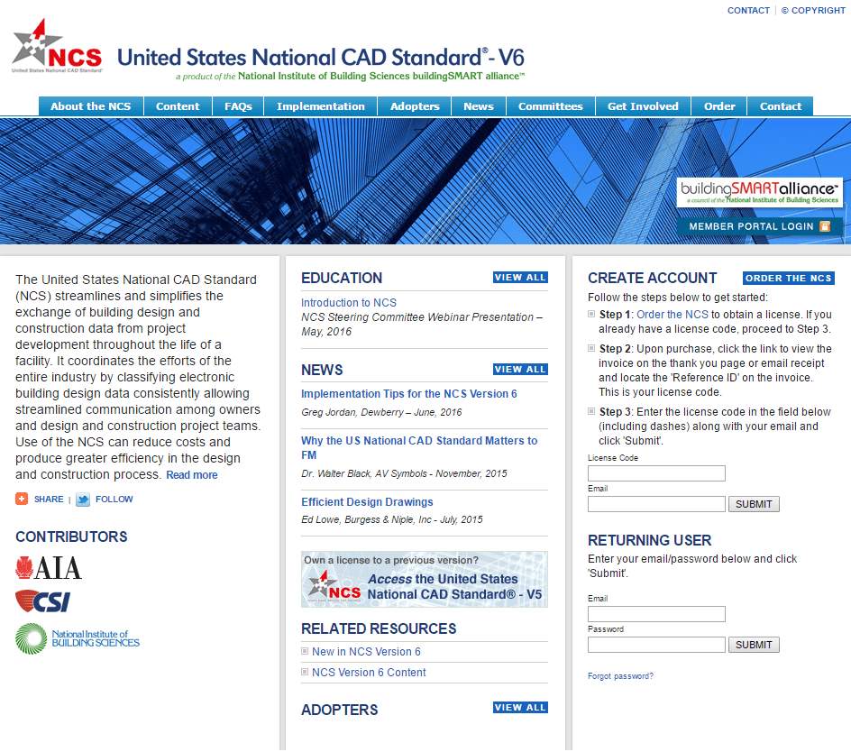 National CAD Standard Construction Specifications Institute